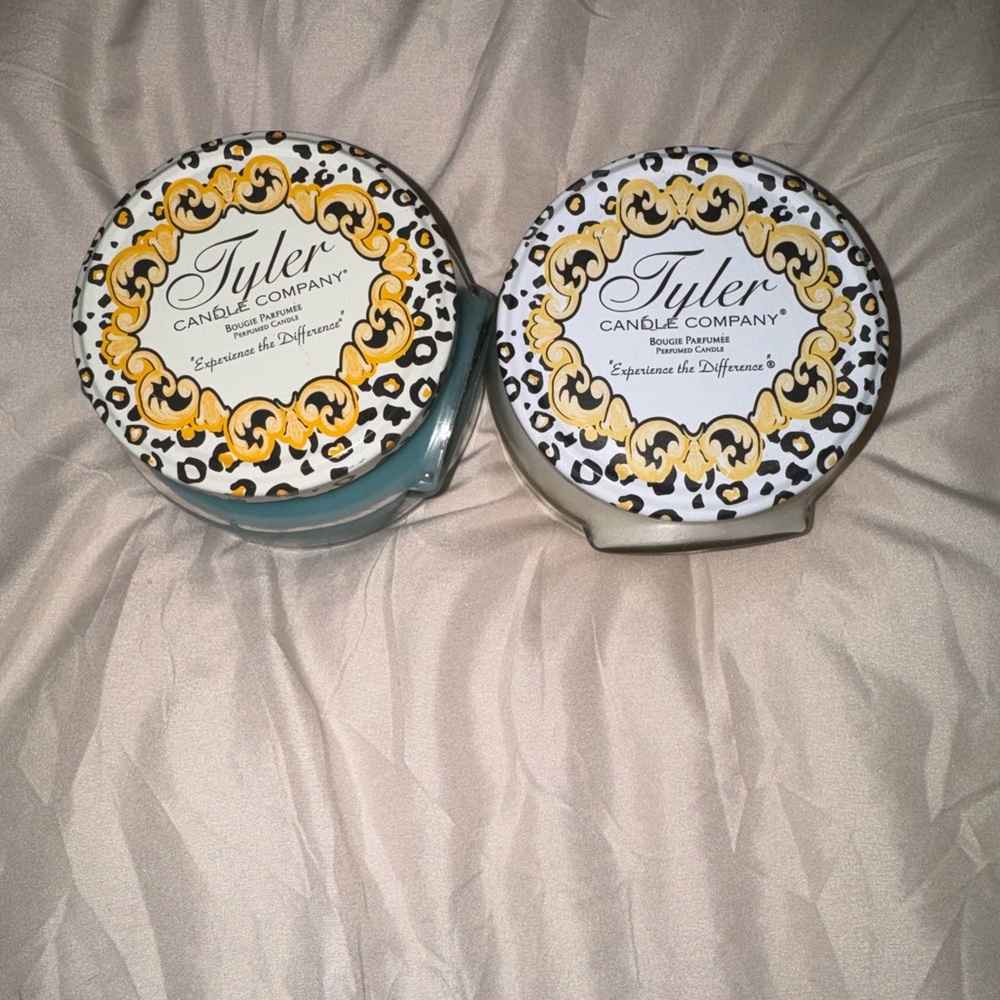Scented Jar Candles - Blue & Cream Lids